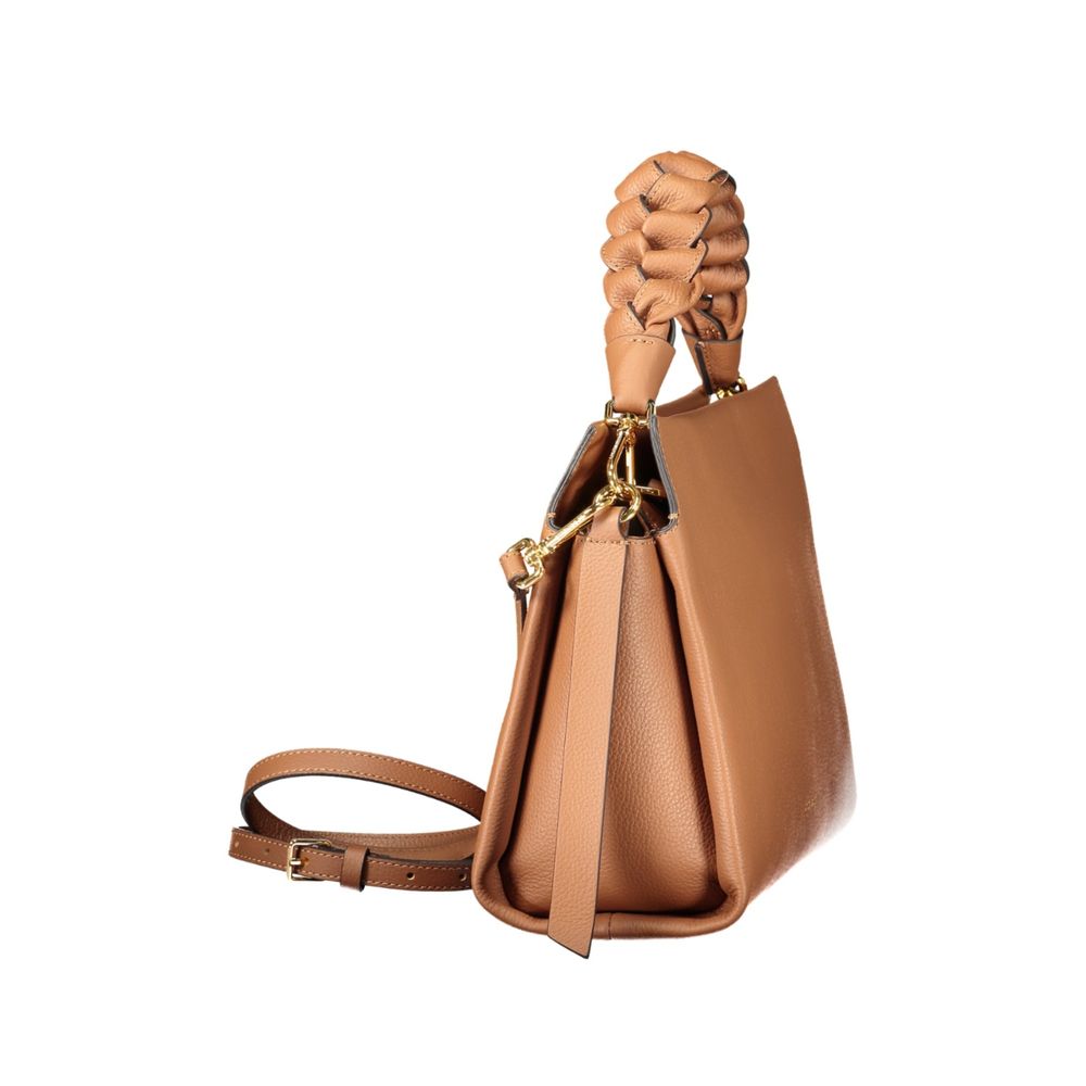 Bolso de mano Coccinelle de cuero marrón