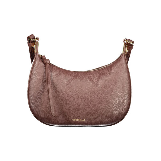 Coccinelle Brown Leather Women's Zip Bag - Ref CO-48215