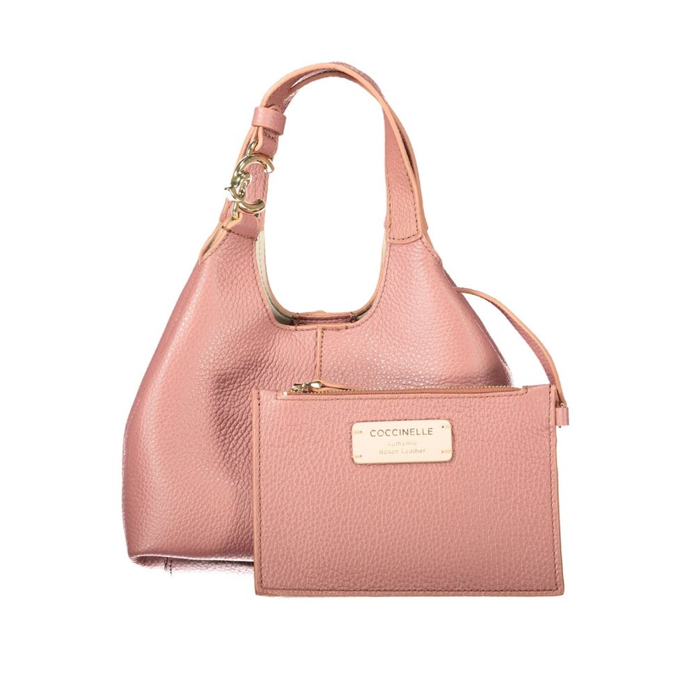 Bolso de mujer Coccinelle de piel rosa