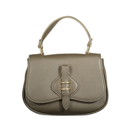 Coccinelle Brown Leather Women's Snap Shoulder Bag - Ref CO-48231