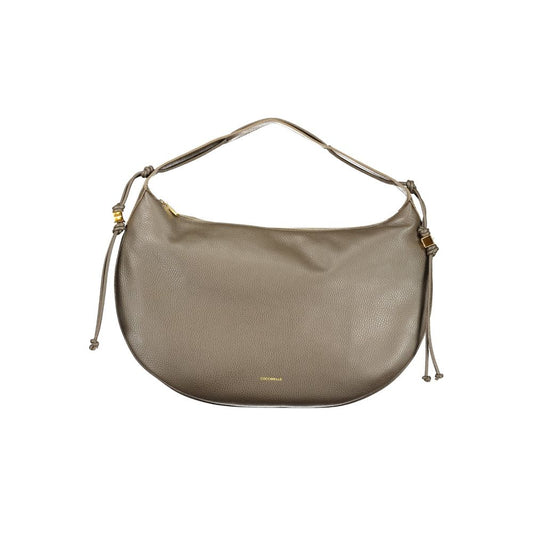 Coccinelle Brown Leather Women's Zip Shoulder Bag - Ref CO-48262