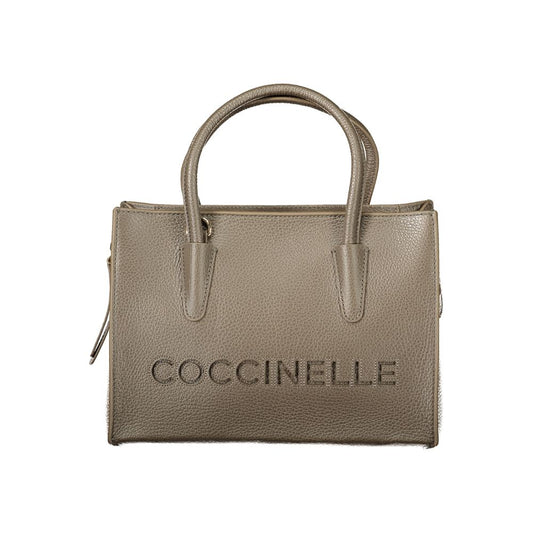 Coccinelle Brown Leather Women's Zip Top-Handle Bag - Ref CO-48275