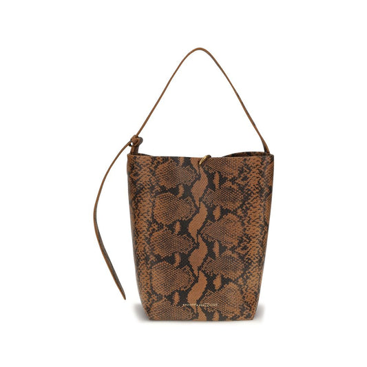 Benedetta Bruzziches Brown Calf Leather Bucket Women's Bucket Bag