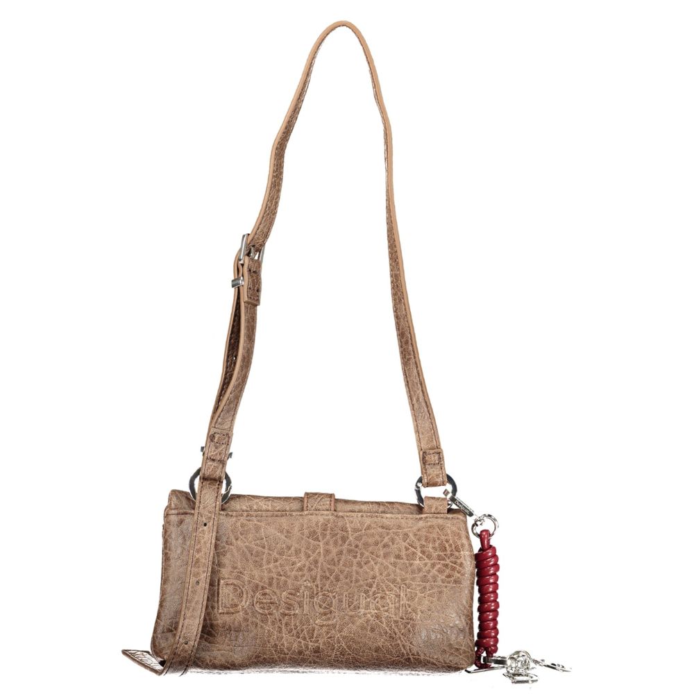 Bolso de mujer Desigual de poliuretano marrón
