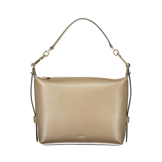 Furla Brown Leather Women's Zip Hobo Bag