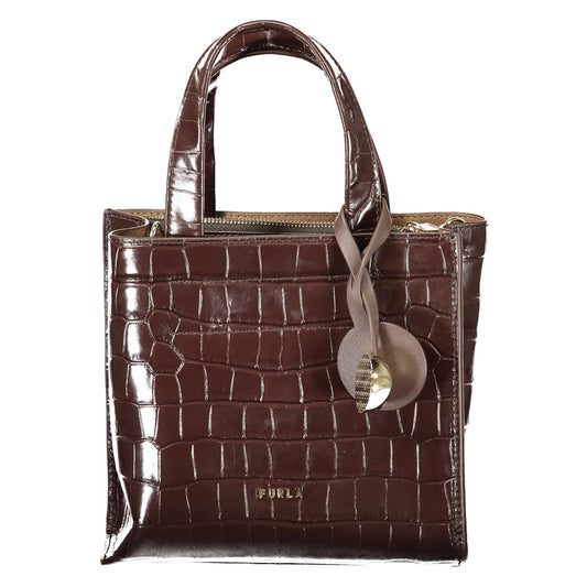 Furla Brown Leather Women's Mini Tote Bag