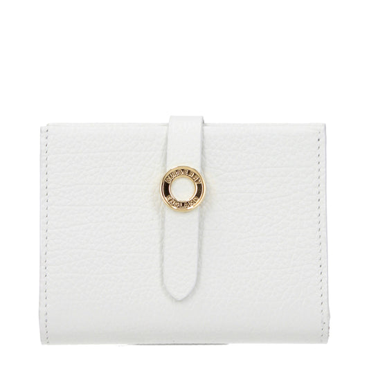 Cartera de piel blanca Burberry