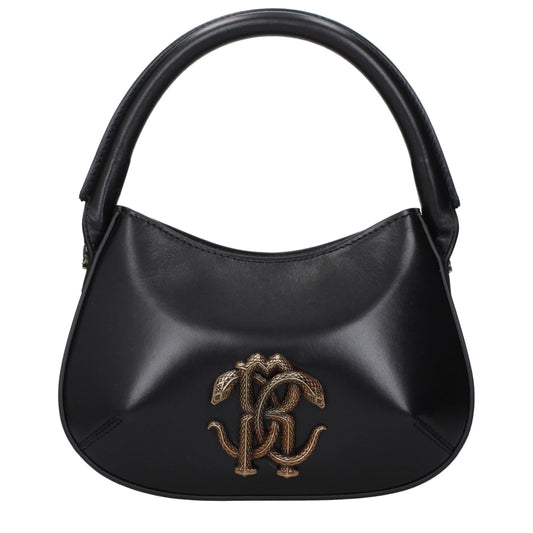 Bolso de piel negro Roberto Cavalli