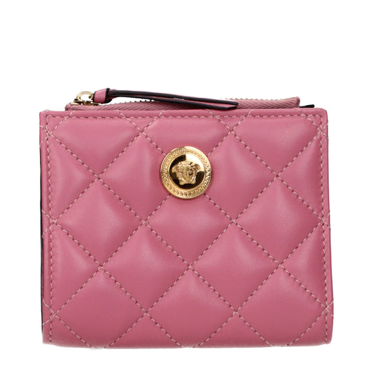 Cartera de piel rosa Versace