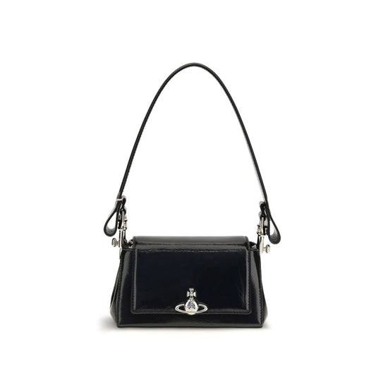 Bolso de Hombro Vivienne Westwood de Piel de Becerro Negra Bos Taurus