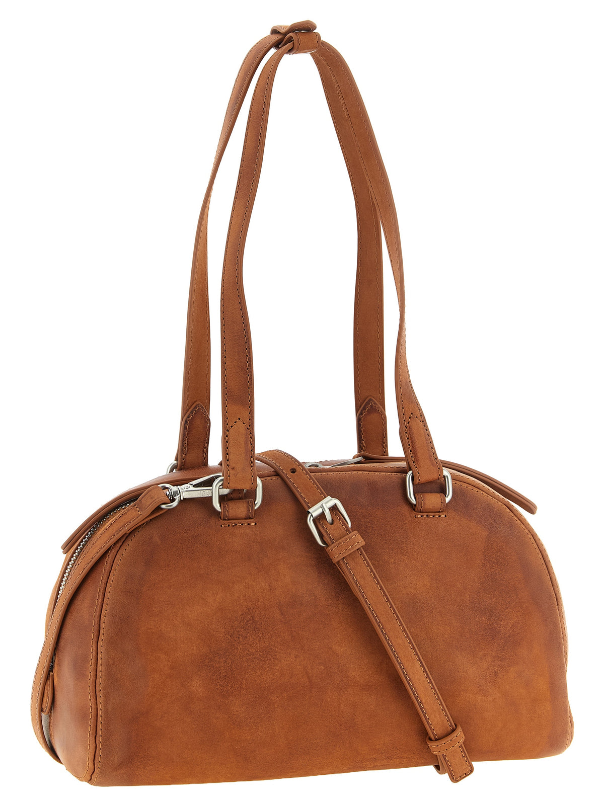 Bolso de hombro de otras fibras color marrón Diesel