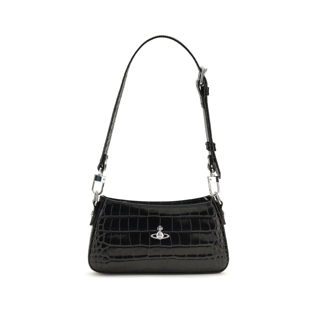 Bolso de Hombro Vivienne Westwood de Piel de Becerro Negra Bos Taurus