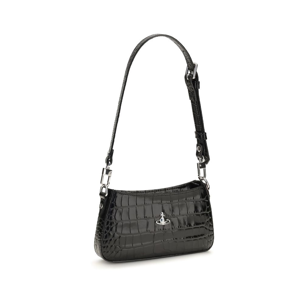 Bolso de Hombro Vivienne Westwood de Piel de Becerro Negra Bos Taurus