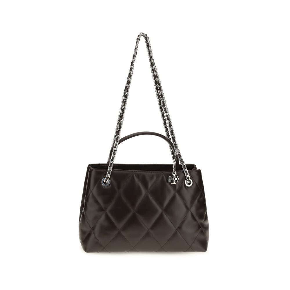 Bolso de Hombro Tory Burch de Piel de Becerro Marrón Bos Taurus