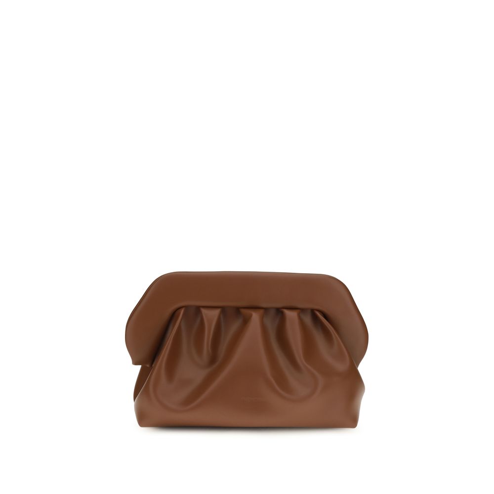 Bolso de mano de piel vegana marrón THEMOIRè