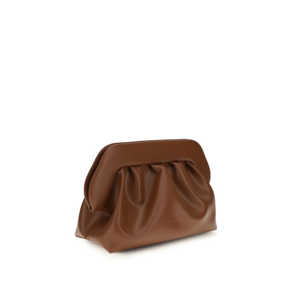 Bolso de mano de piel vegana marrón THEMOIRè