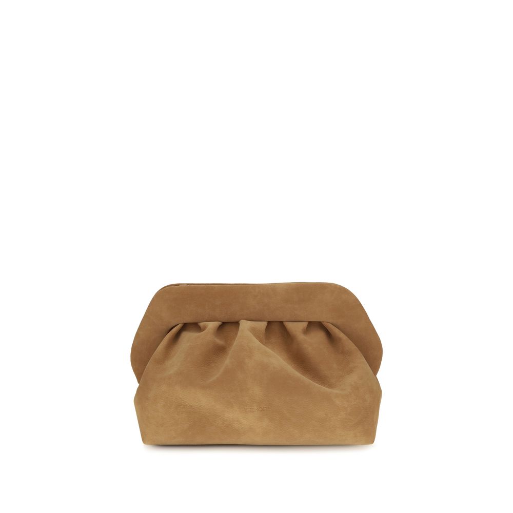 Bolso de mano THEMOIRè de piel de ante color beige