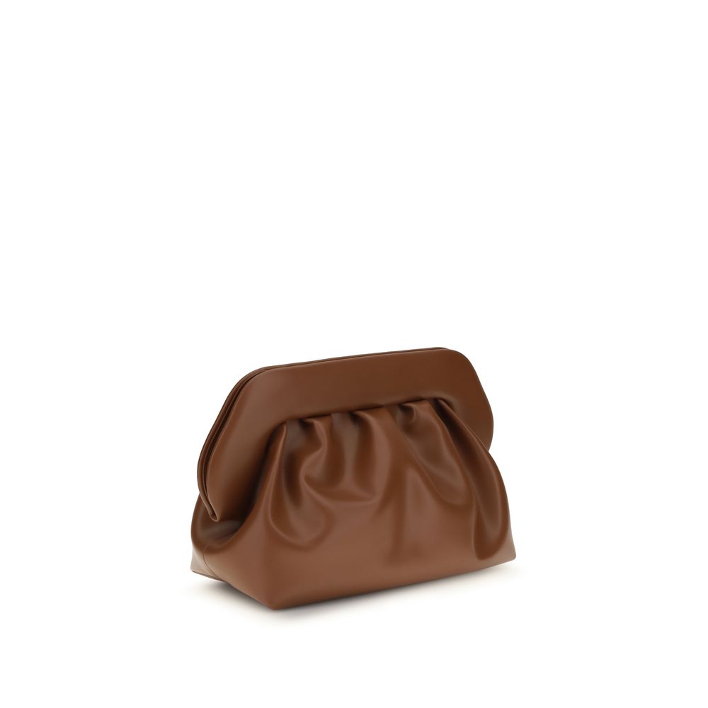 Bolso de mano de piel vegana marrón THEMOIRè