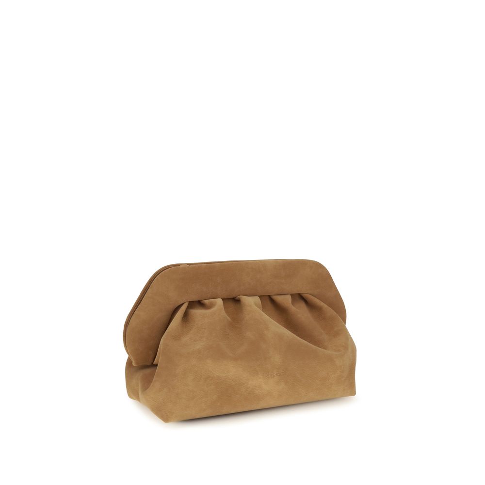 Bolso de mano THEMOIRè de piel de ante color beige