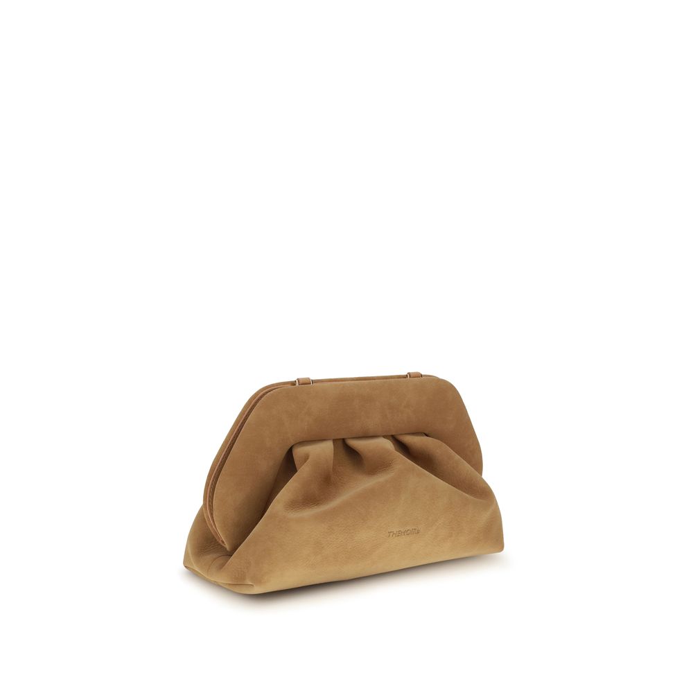 Bolso de mano THEMOIRè de piel nobuk beige