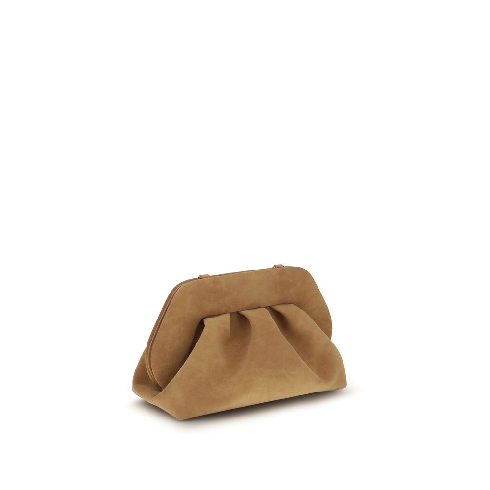 Bolso de mano THEMOIRè de piel nobuk beige