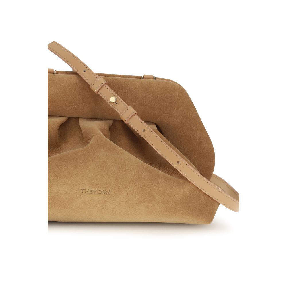 Bolso de mano THEMOIRè de piel nobuk beige