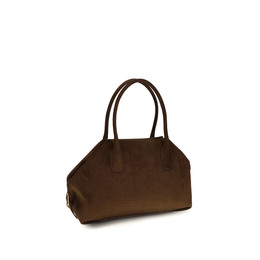 Bolso de mano THEMOIRè de ante marrón
