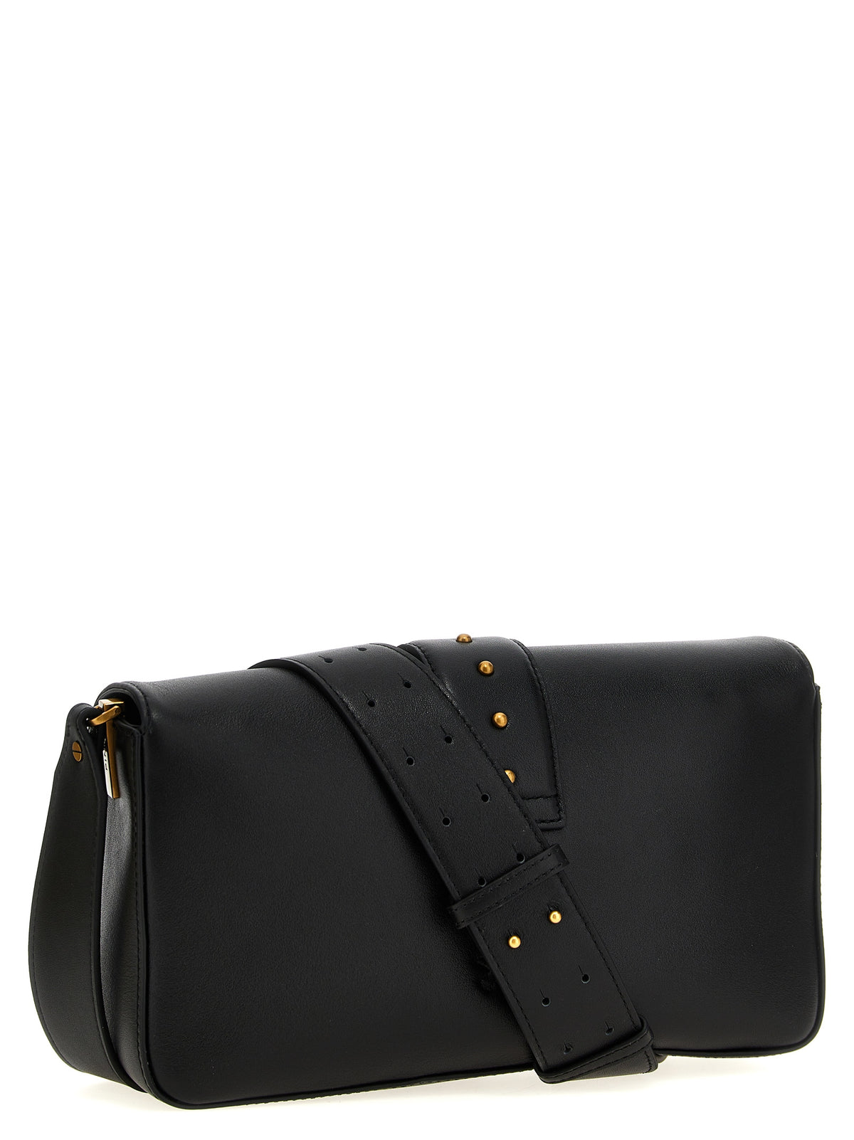 Bolso de hombro PINKO de piel de becerro negra
