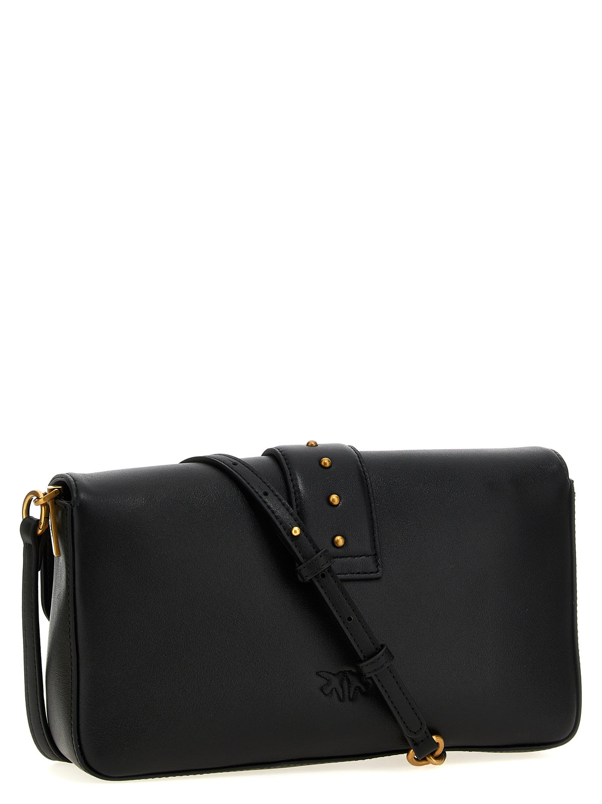 Bolso de hombro PINKO de piel de becerro negra
