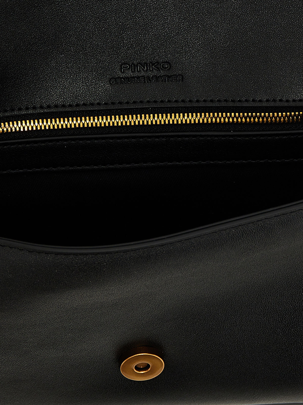 Bolso de hombro PINKO de piel de becerro negra