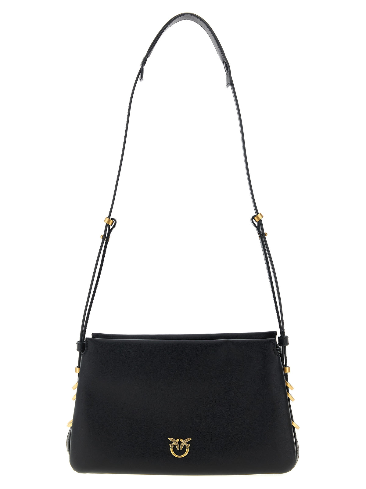 PINKO Black Calfskin Women's Mini Crossbody Bag