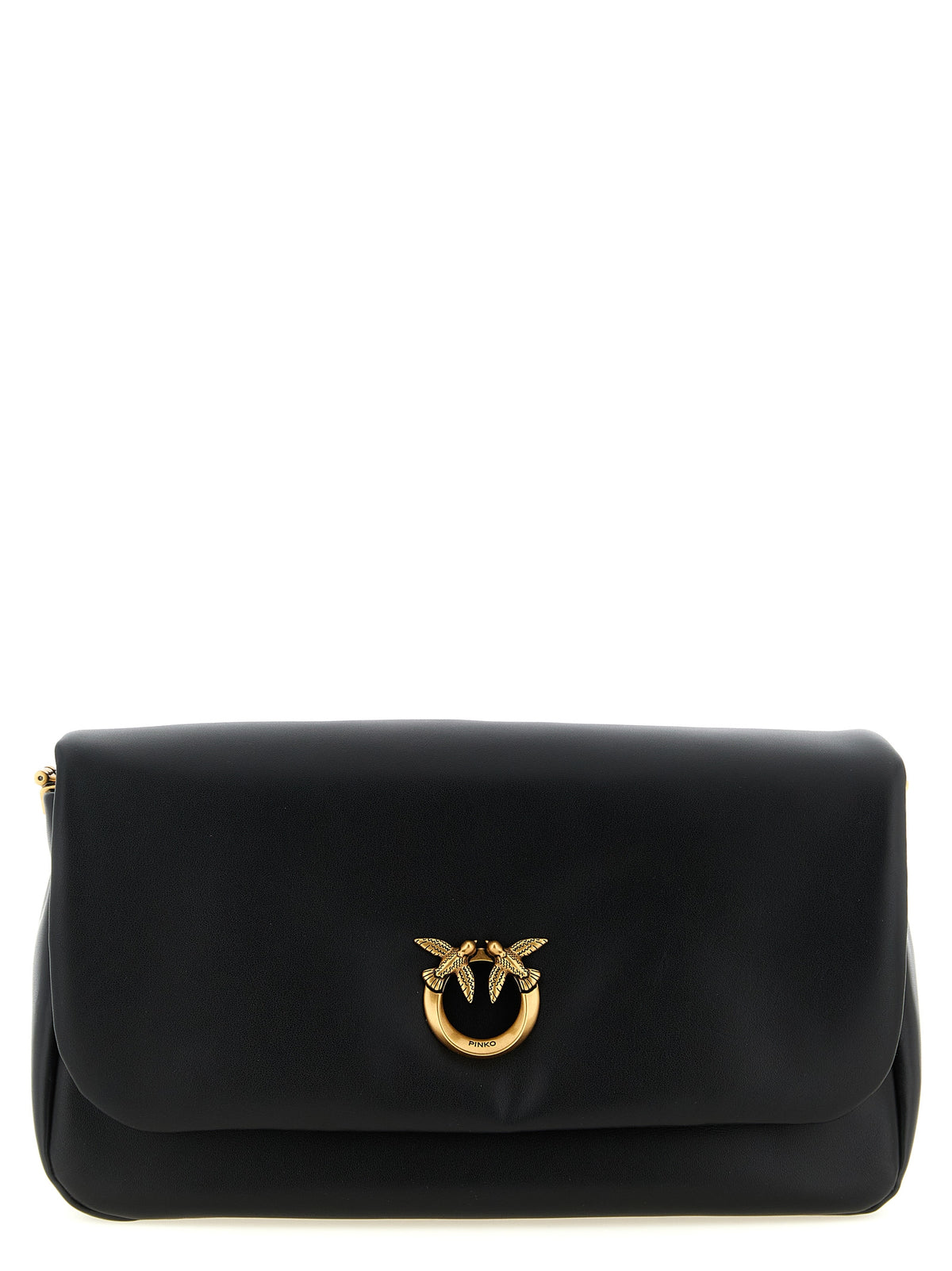 Bolso Cruzado PINKO de Piel de Cordero Negra