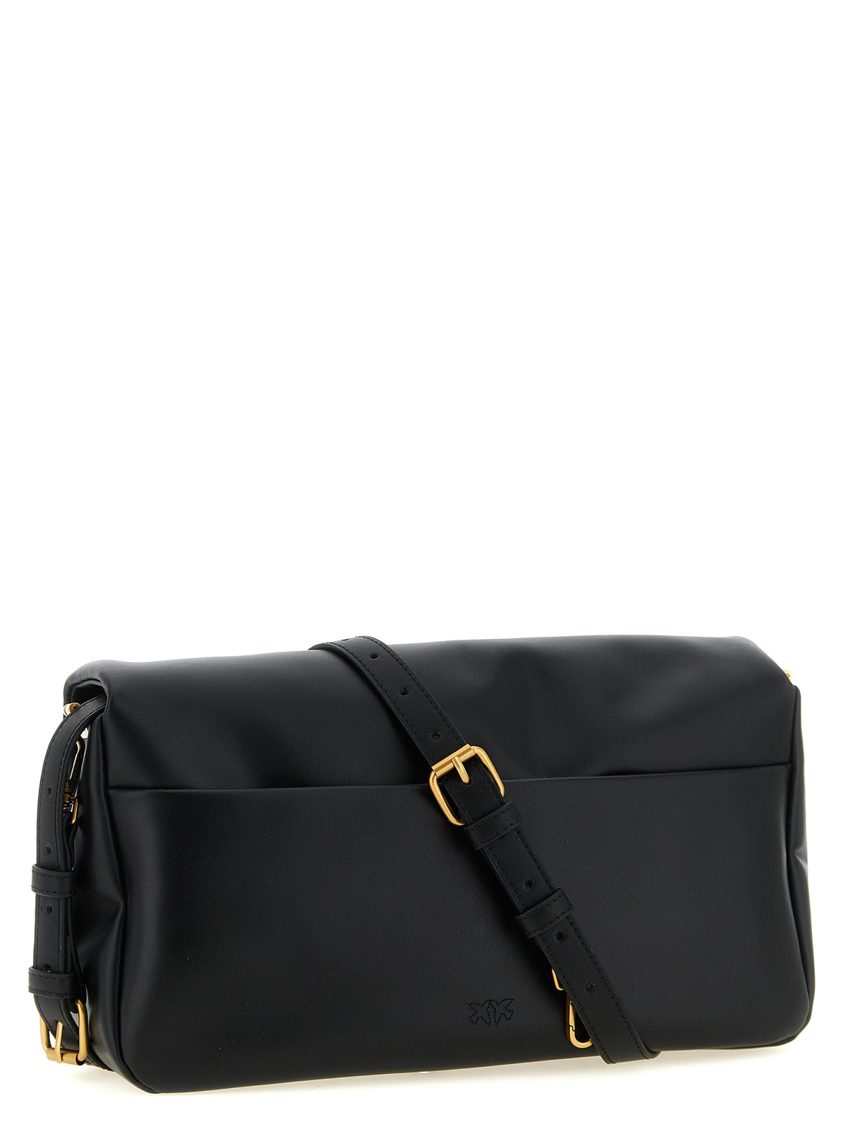 Bolso Cruzado PINKO de Piel de Cordero Negra
