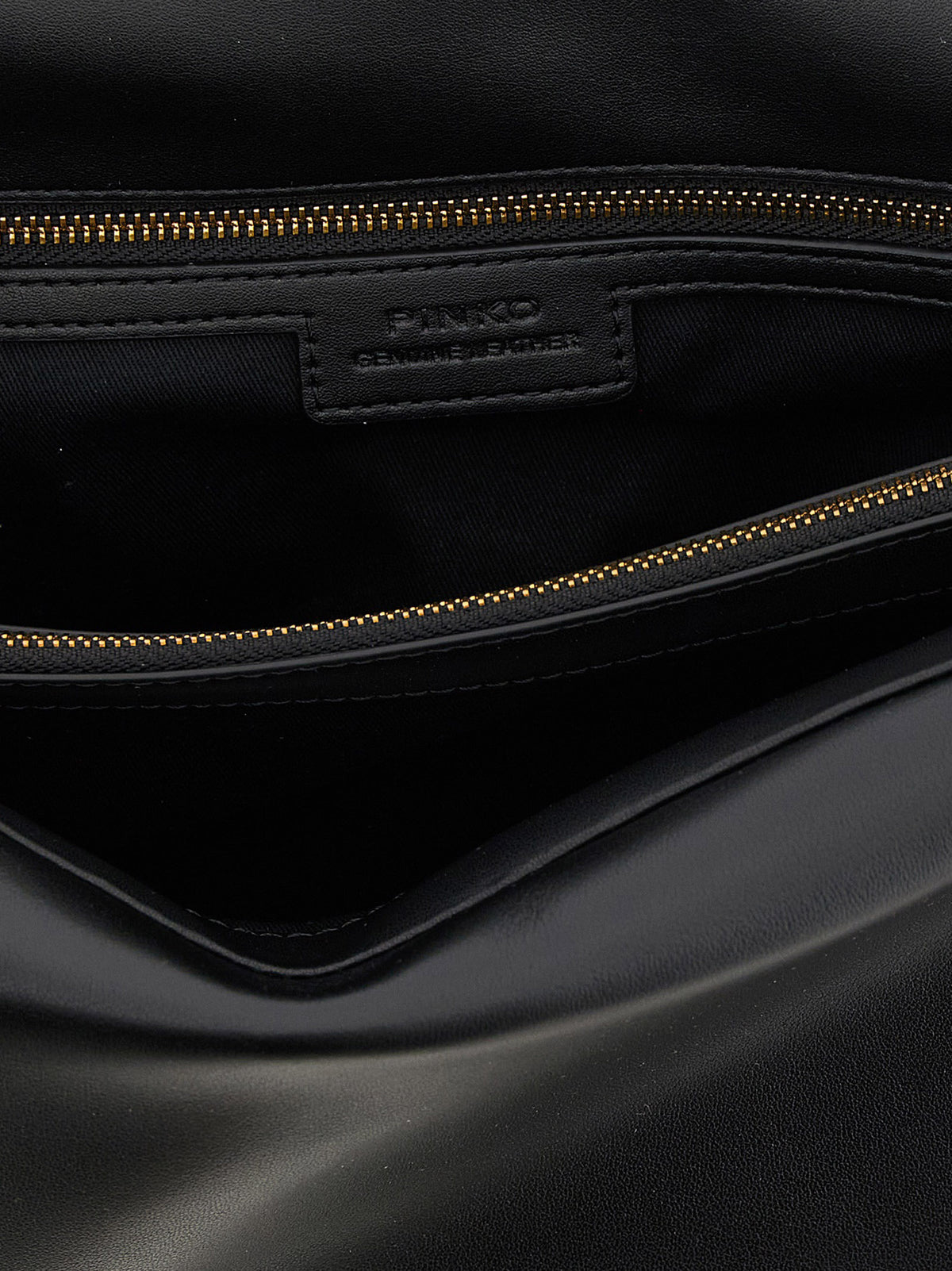 Bolso Cruzado PINKO de Piel de Cordero Negra