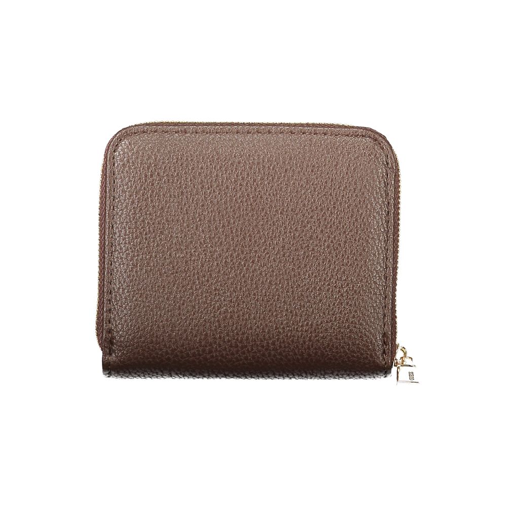 Guess Jeans Brown Polyurethane Women's Zip Coin Purse Wallet - Ref GU-48480