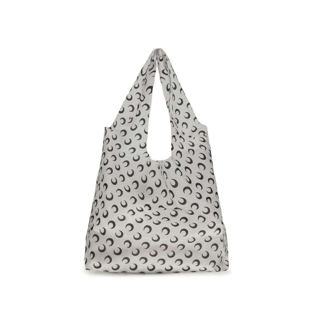 Bolso de hombro Marine Serre de poliuretano blanco