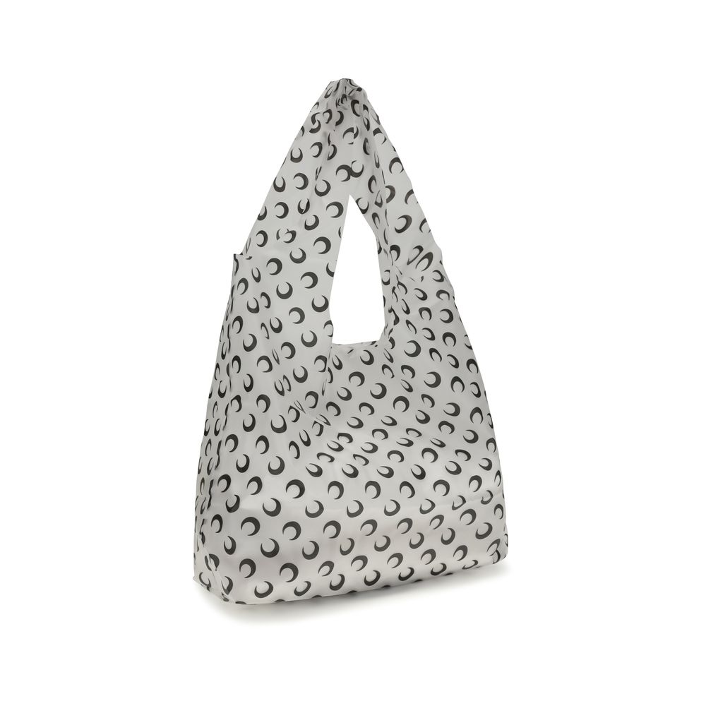 Bolso de hombro Marine Serre de poliuretano blanco