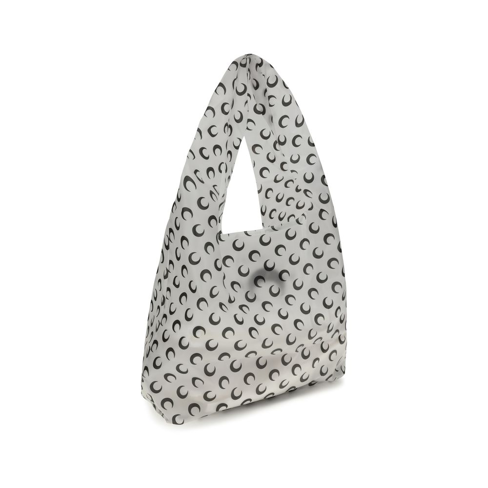 Bolso de hombro Marine Serre de poliuretano blanco