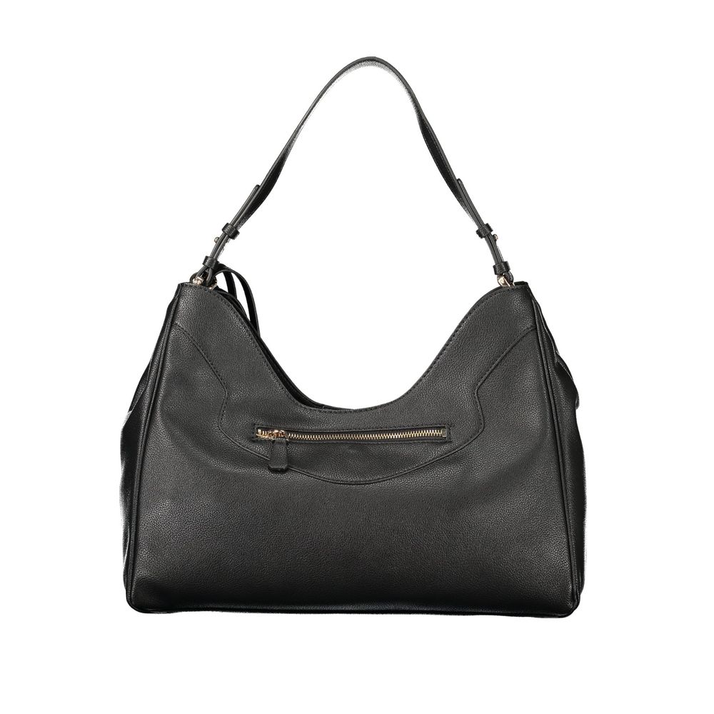 Guess Jeans Black Polyurethane Women's Snap Shoulder Bag - Ref GU-48547