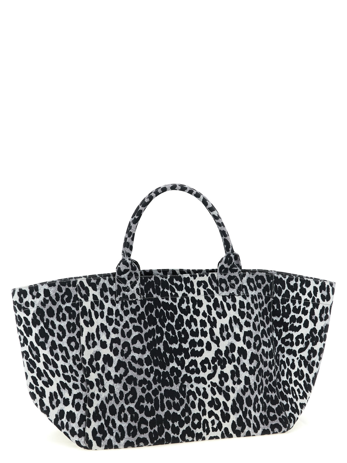 Bolso tote de algodón reciclado gris de Ganni