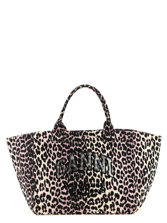 Bolso tote Ganni multicolor de algodón reciclado