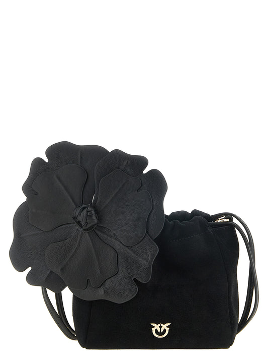 PINKO Purple Lambskin Clutch Women's Chain Bucket Bag - Ref PI344734BM