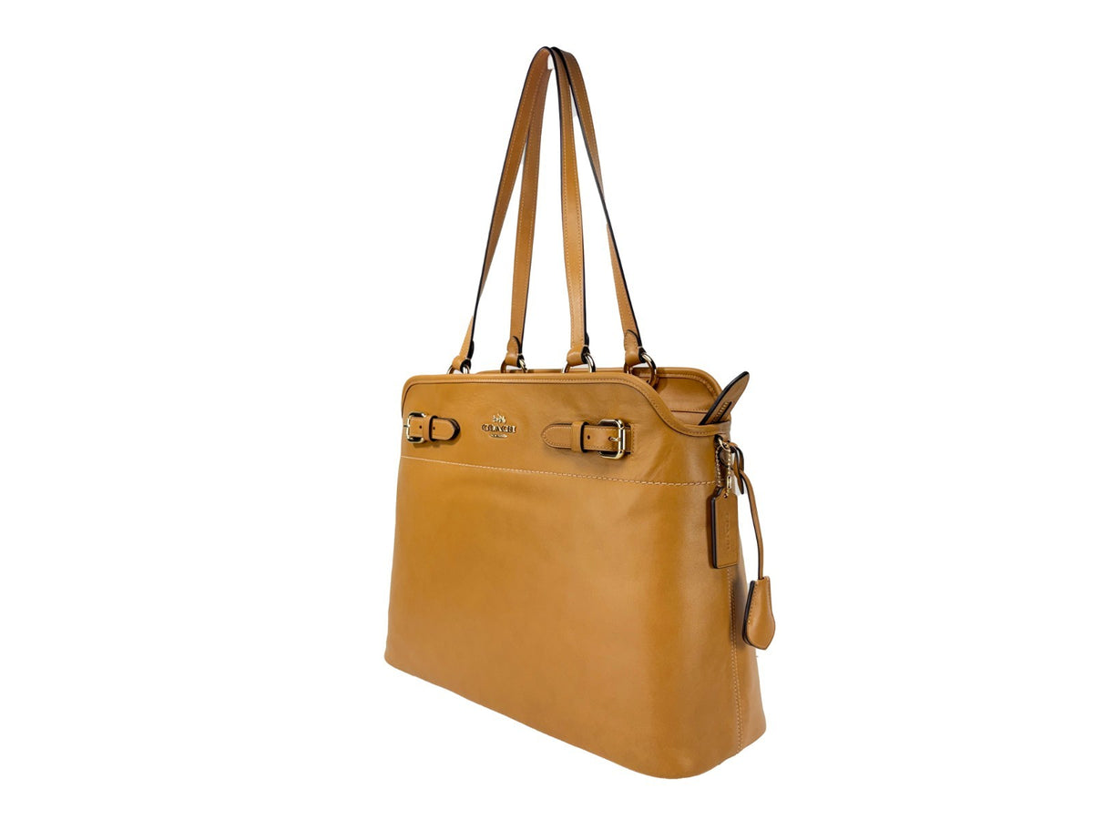 COACH Easton Brown Leather Tote Bag