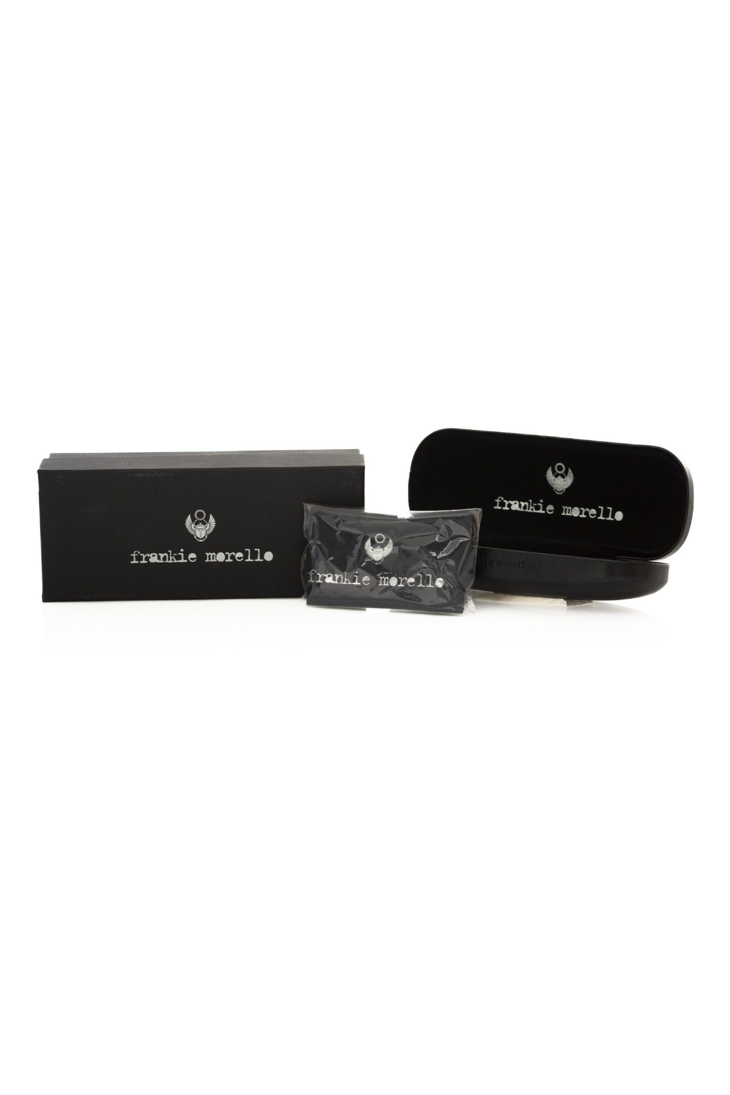 Frankie Morello Silver Metallic Fiber Women Sunglasses