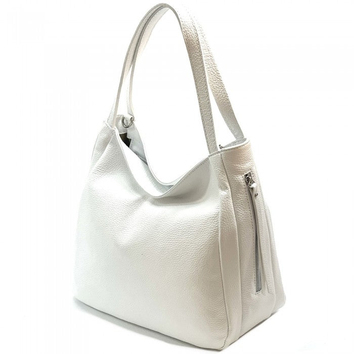 Spontini Leather Handbag - White