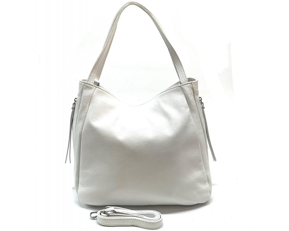 Spontini Leather Handbag - White