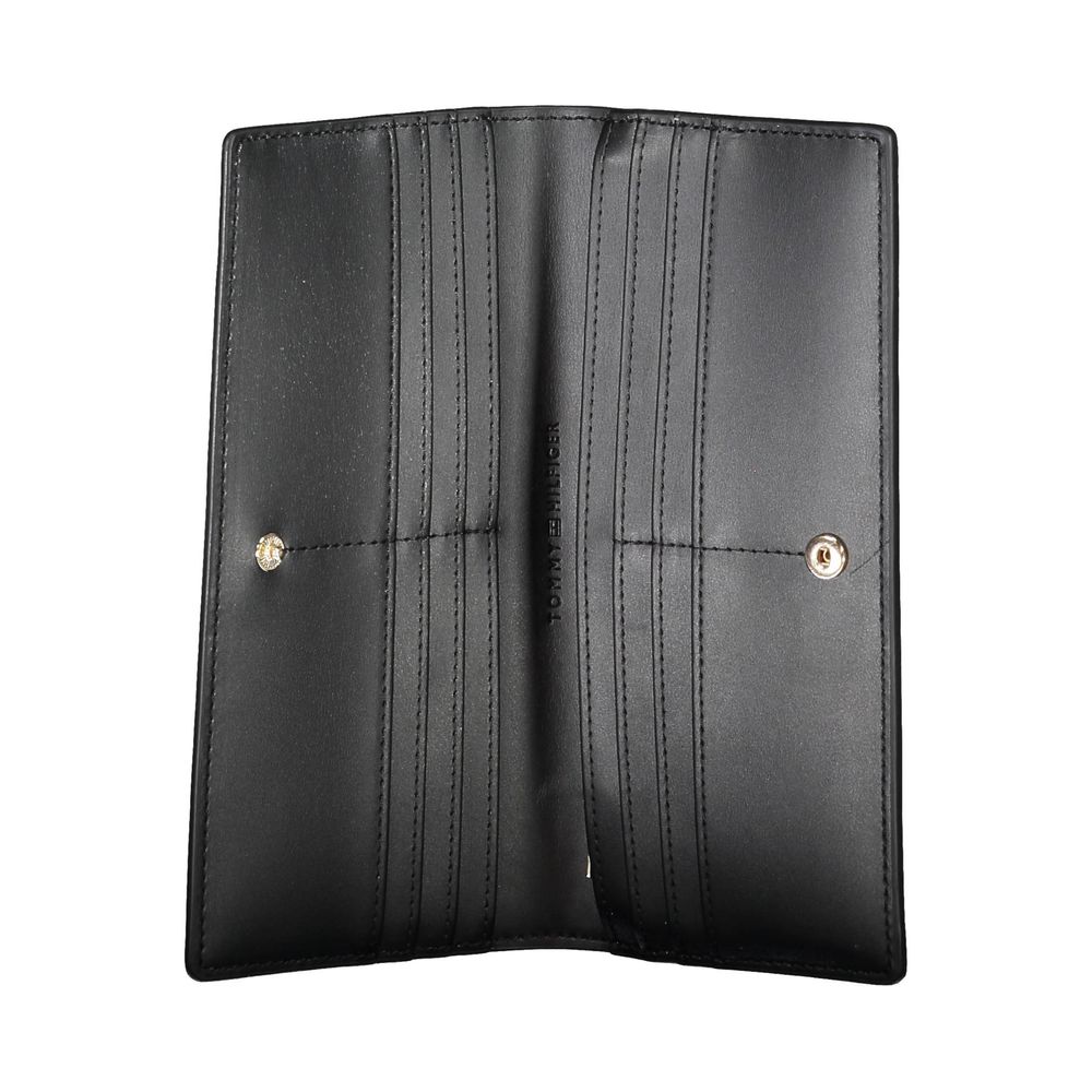 Tommy Hilfiger Black Polyurethane Women Wallet