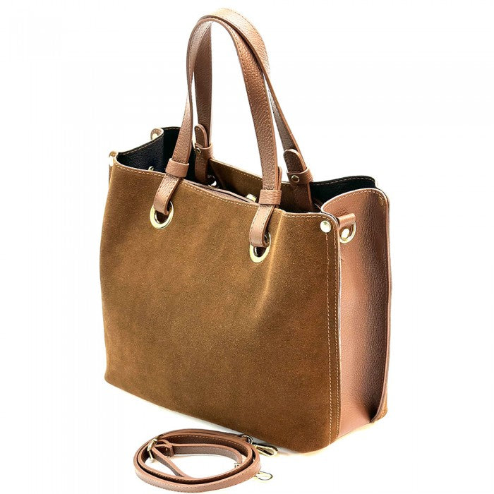 Aurelia Leather Tote Bag - Tan