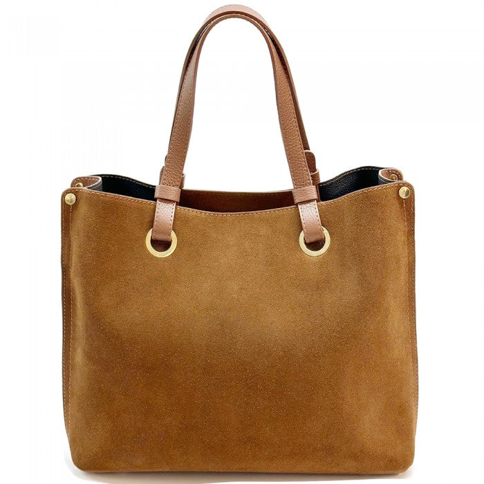 Aurelia Leather Tote Bag - Tan