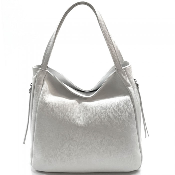 Spontini Leather Handbag - White